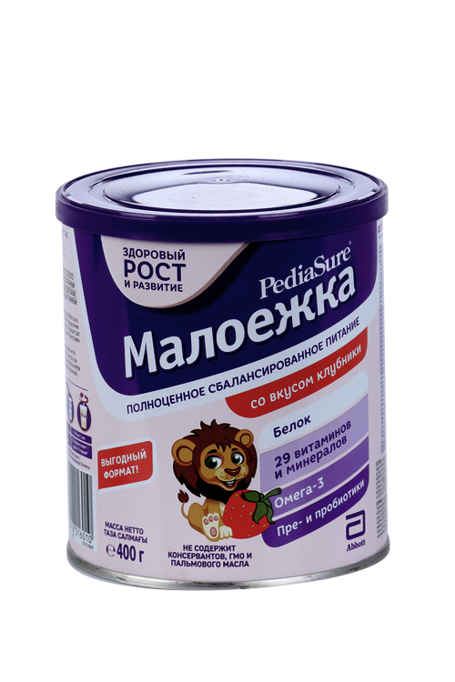 Смесь ПедиаШур Малоежка Клубника, 400 г