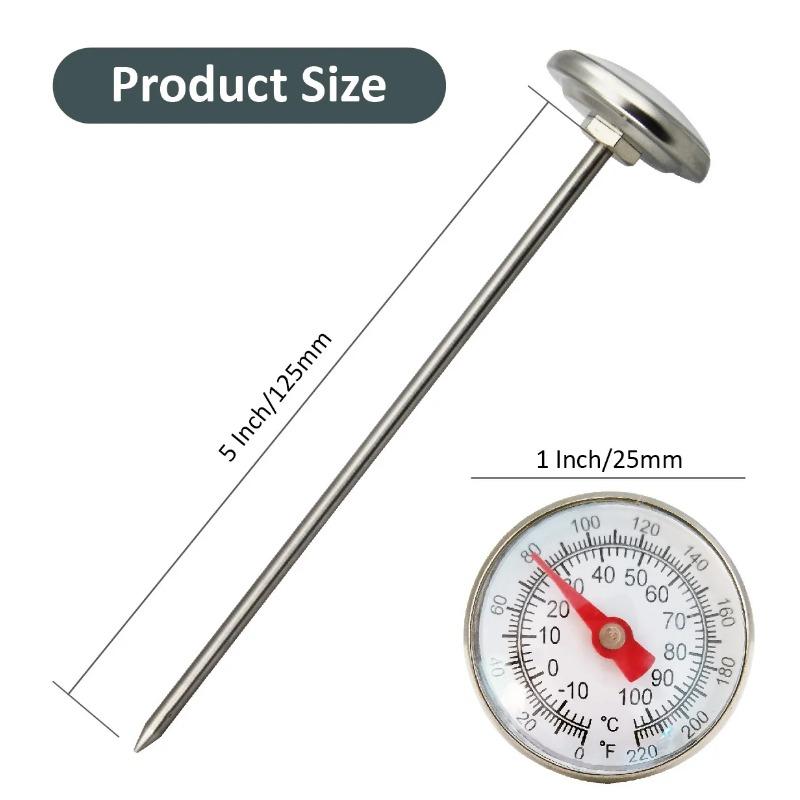 Циферблат для кофеварки, графин для вспенивания молока, профессиональный кухонный прибор для измерения температуры от 0 до 120 ℃