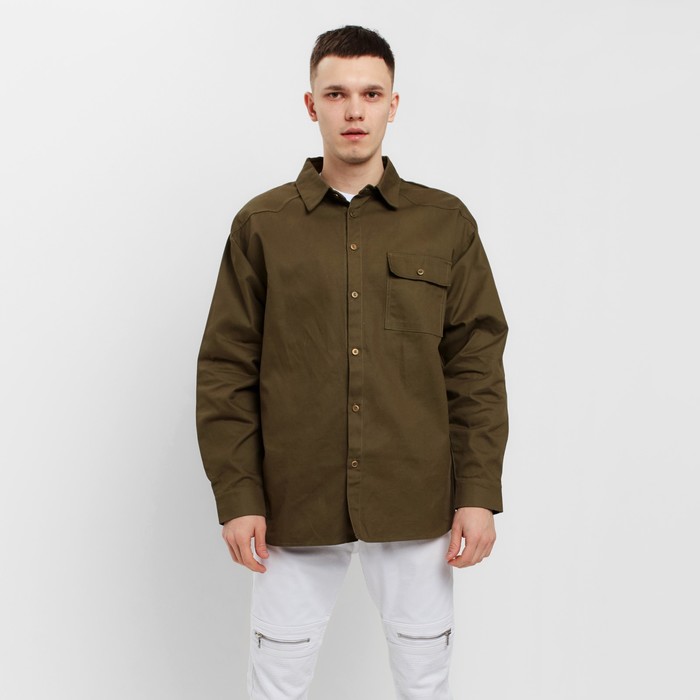 Рубашка мужская MIST oversize размер 48, хаки